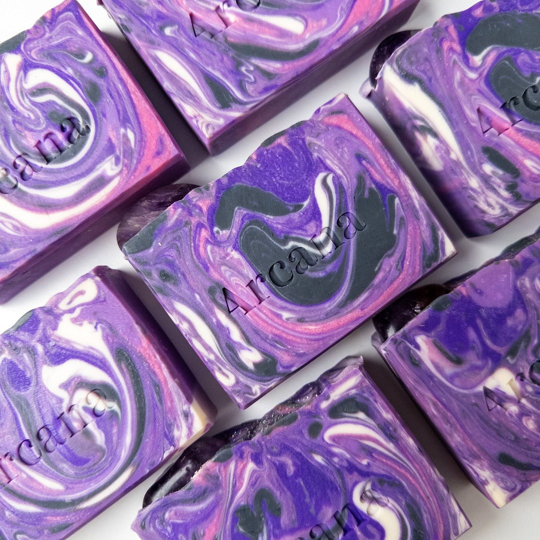 Amethyst Crystal Embedded Soap