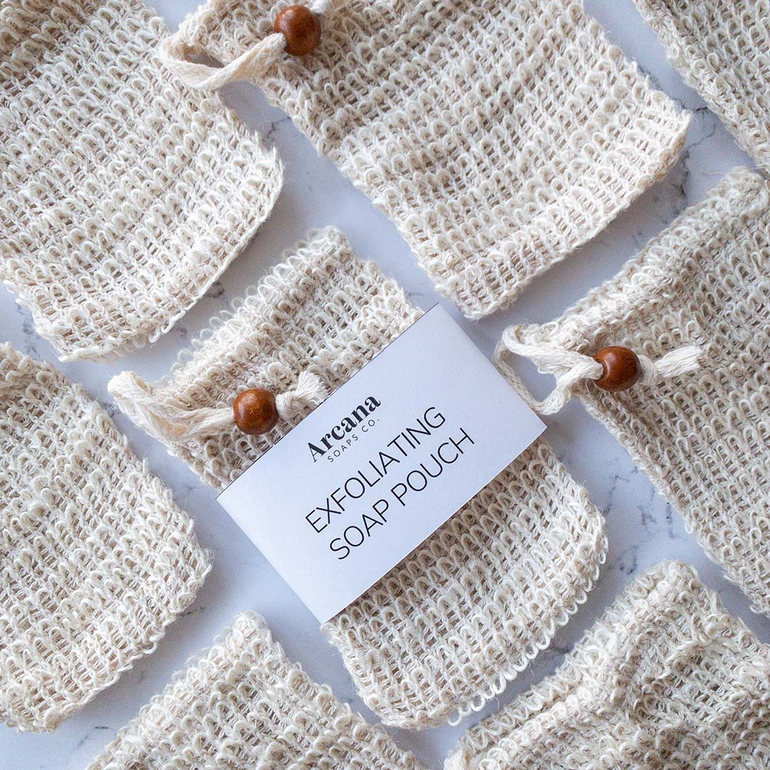 Exfoliating Soap Pouch - Arcana Soaps Co.