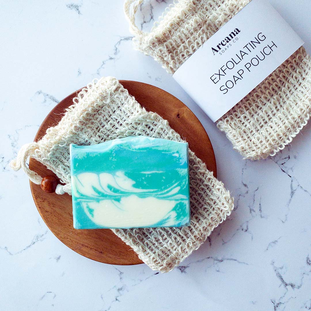 Exfoliating Soap Pouch - Arcana Soaps Co.